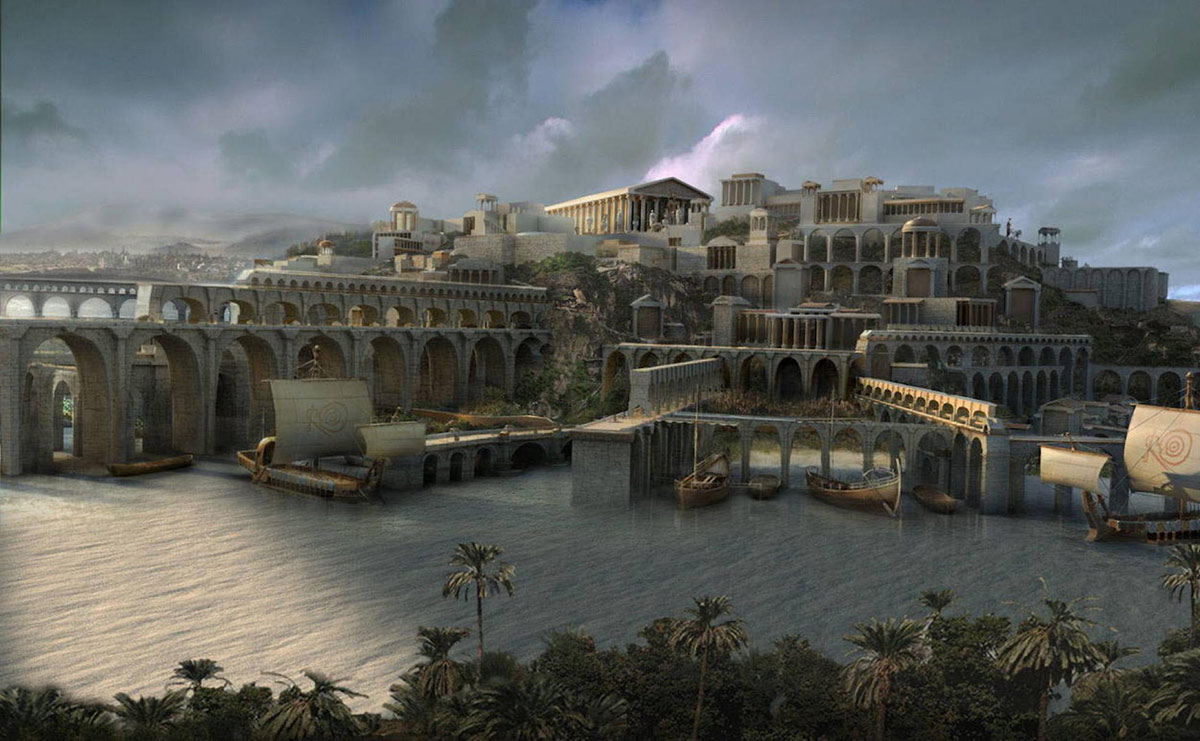 CGI image of Atlantis