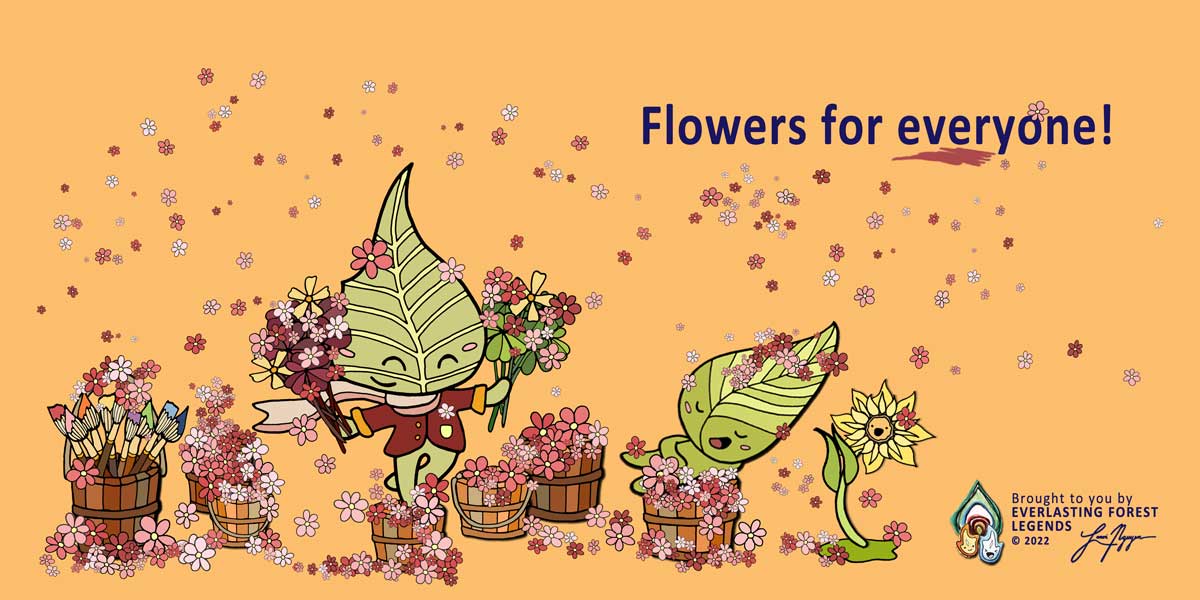 Image of Blissful Bodhi and Truthful Tea Leaf by Lanvi Nguyen